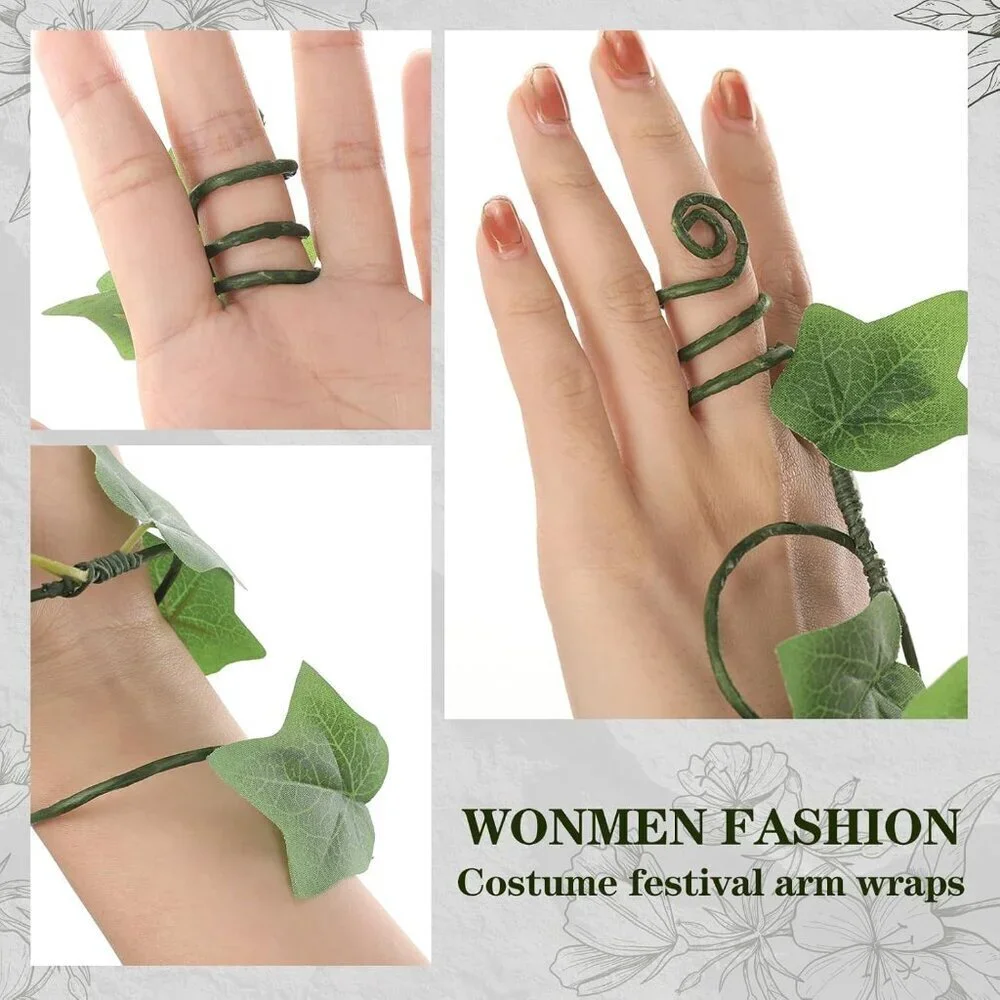 Fairy Ivy Arm Wrap Woodland Elf Costume Nature-Inspired Accessory for Women
